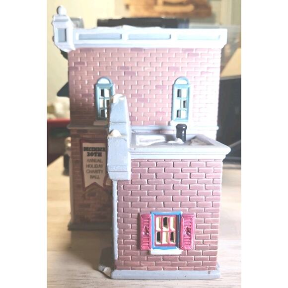 Vtg 1991 Dept 56 Snow Village Police Dept. Cup & Doughnut Shop No Light & Cord - Picture 2 of 7